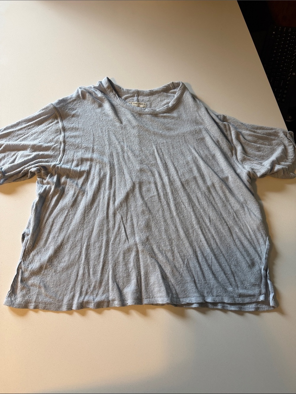 We The Free Light Blue Short-Sleeve Crewneck Tee